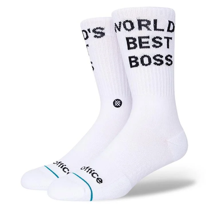 Deal of the Day World's Best Boss Men's Crew Sock
