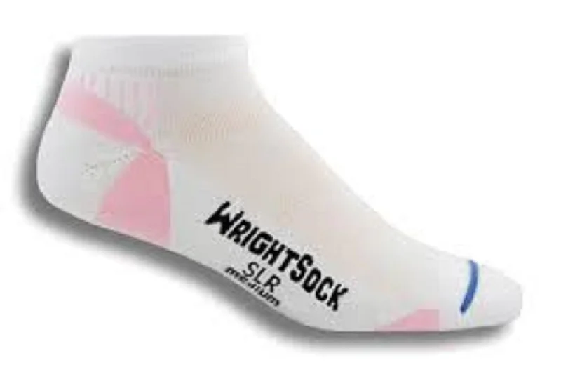Weekend Deals to Make You Happy Wrightsock Velocity Lo Socks (White / Pink) Small