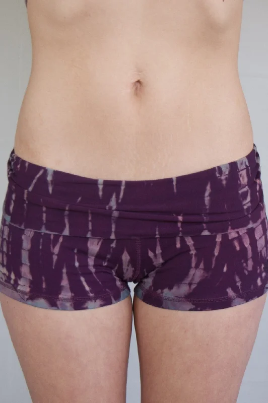 Amethyst Tie Dye Yoga Shorts