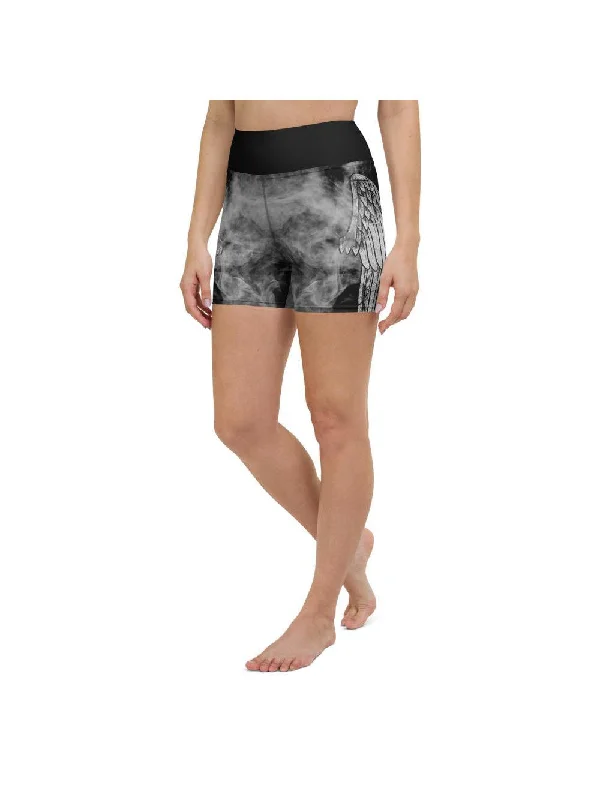 Angel Wing Yoga Shorts