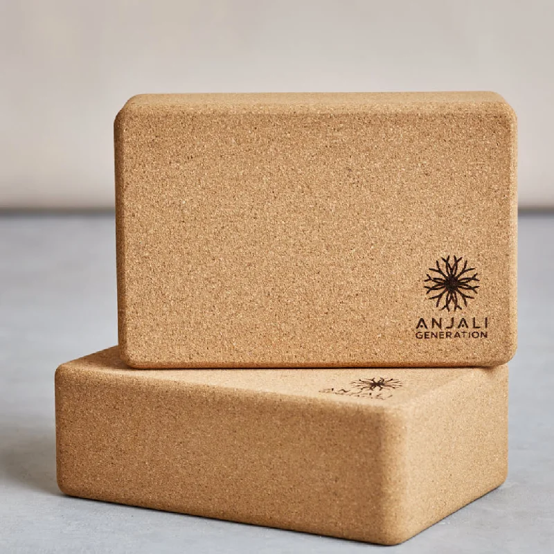 Anjali Cork Yoga Block Pair