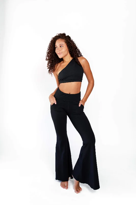 Bell Bottoms 2.0 in Jet Black by Yoga Democracy