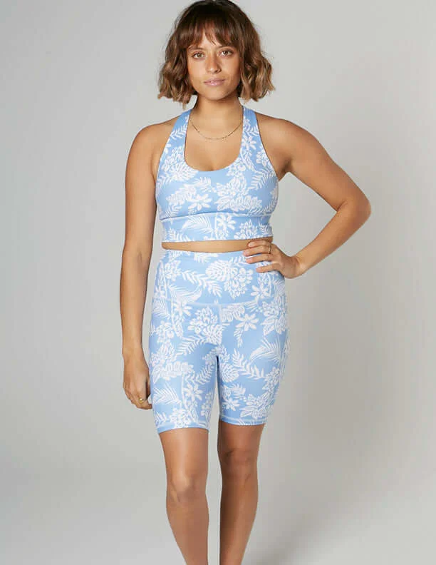 Blue Lagoon Yoga Shorts - FINAL SALE