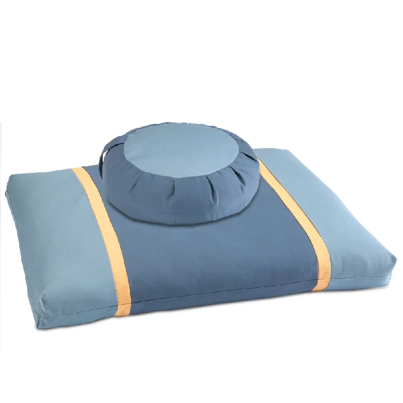 Stillness & Light: Blue Moon Meditation Cushion Set