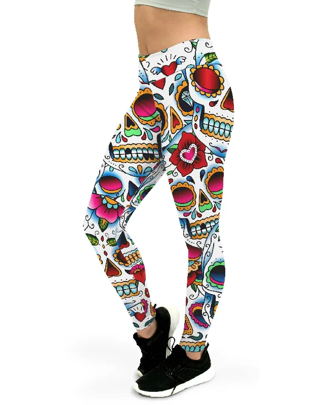 Colorful Dead - Sugar Skull Yoga Pants