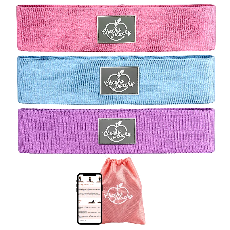 Essential Fabric Resistance Booty Band Bundle (Gym & Home Workouts) + FREE Workout eBook