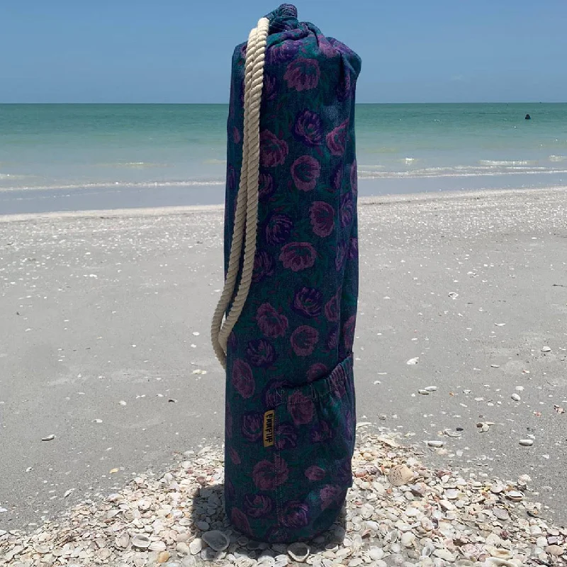 Denim Roses Yoga Mat Bag