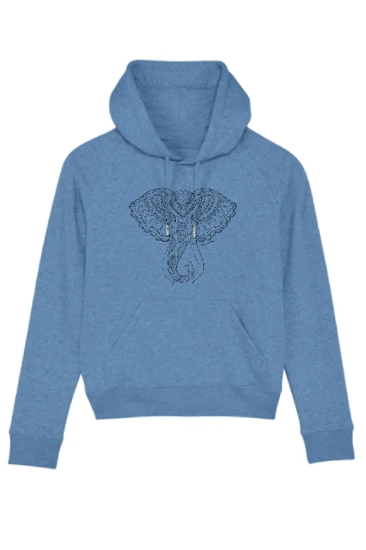 Elephant Print Yoga Hoodie