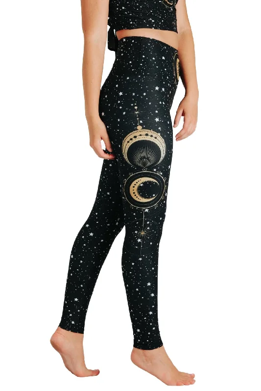 Fortune Teller Printed Yoga Leggings by Yoga Democracy