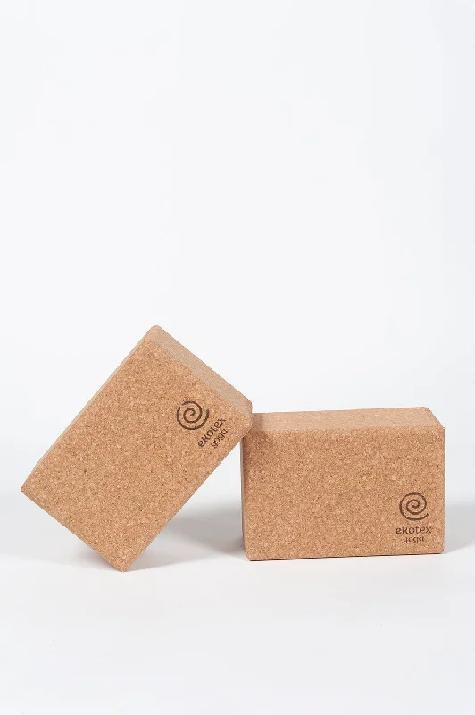 Large Cork Yoga Brick - Pair