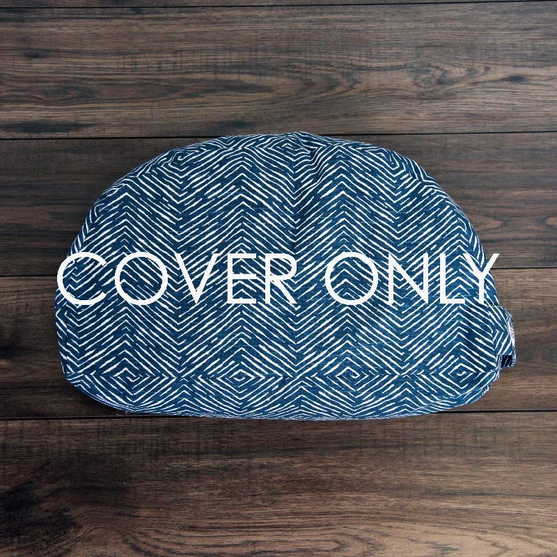 Meditation Cushion - Navy Arrow - COVER ONLY