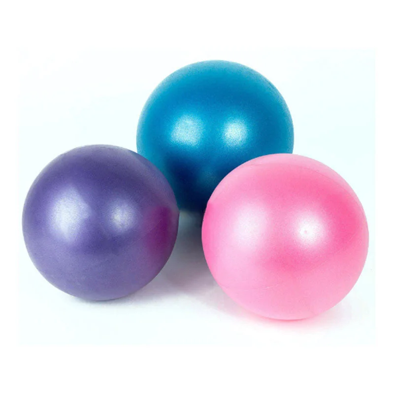 Mini Yoga Pilates Ball Explosion-proof Pvc Fitball For Stability Exercise Training Gym Anti Burst&slip Resistant Straw 25cm