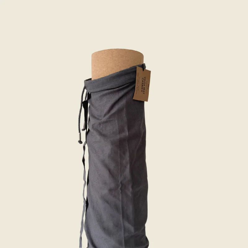 Yoga Mat Bag | GOTS Organic Cotton | Shadow Grey