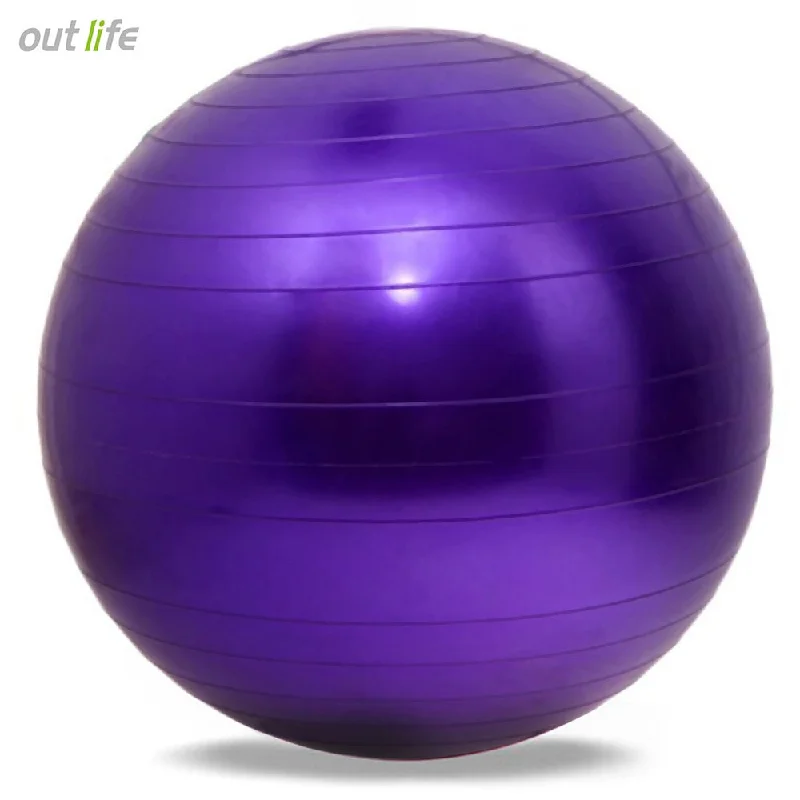 Outlife New 65cm Health Fitness Yoga Ball 5 Color Utility Anti-slip Pilates Balance Yoga Balls Sport Fitball Proof Gym Fitness