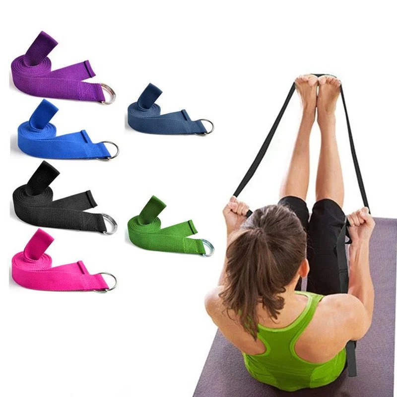 Pilates Yoga Belt Slackline Stretch Band Mat Yoga Strap Training Tools Flex Bar Pull Up Assist Yoga Accessories