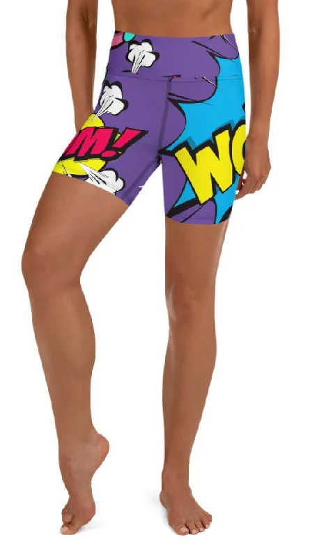 Pop Art Yoga Shorts