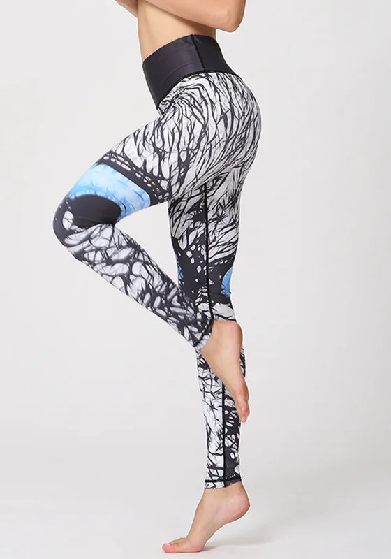 Printed High Waist Yoga Pants