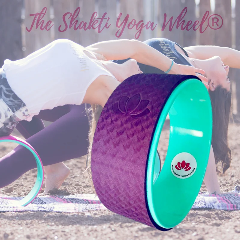 Purple Yoga Wheel with Imprint