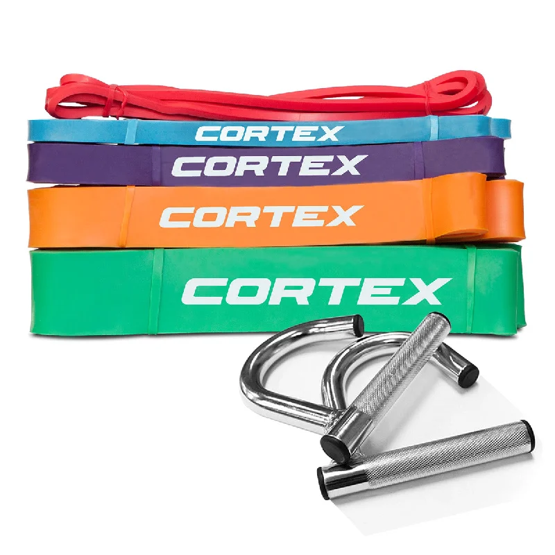 CORTEX Resistance Bands Set of 5 & Handles