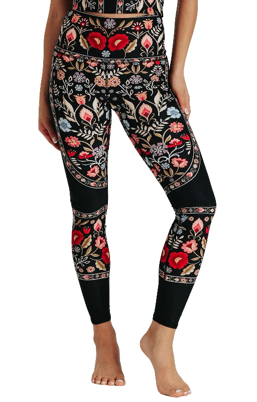 Rustica Printed Yoga Leggings by Yoga Democracy