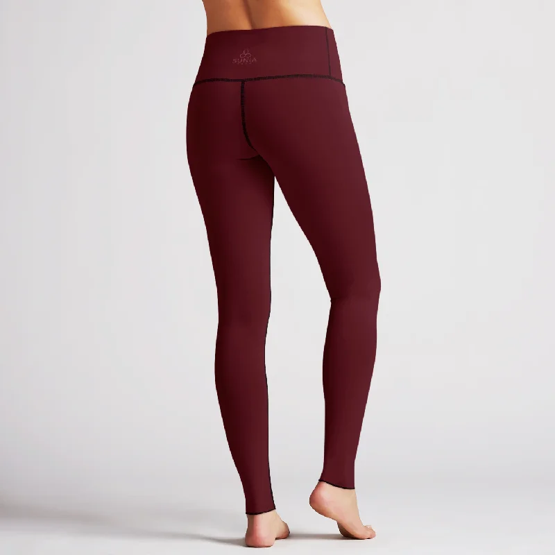 Solid Sandalwood High Waist Reversible Leggings