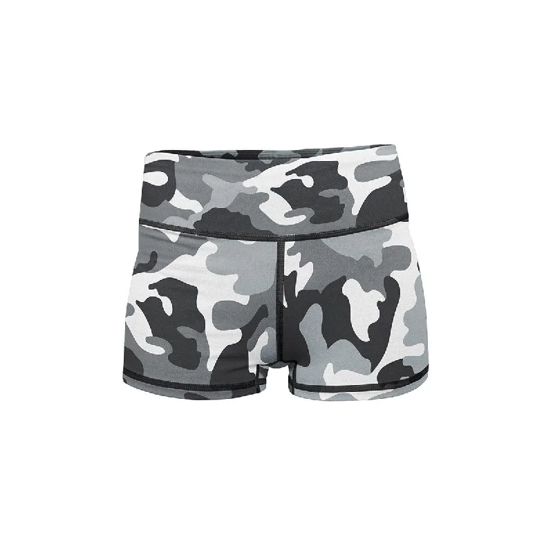 Snow Camo Yoga Shorts