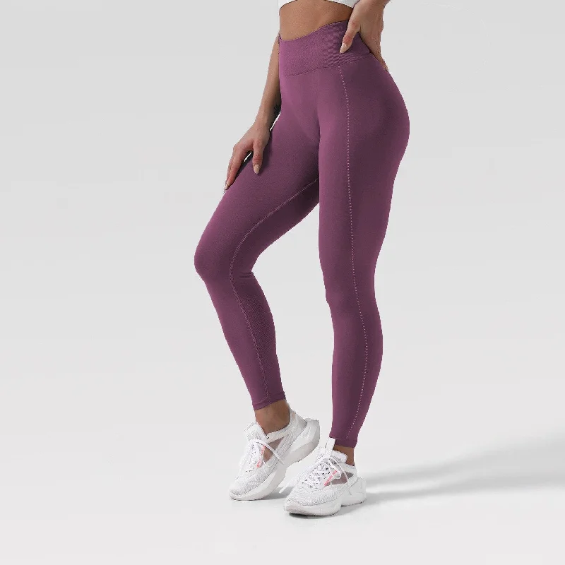 Tight yoga leggings dark purple