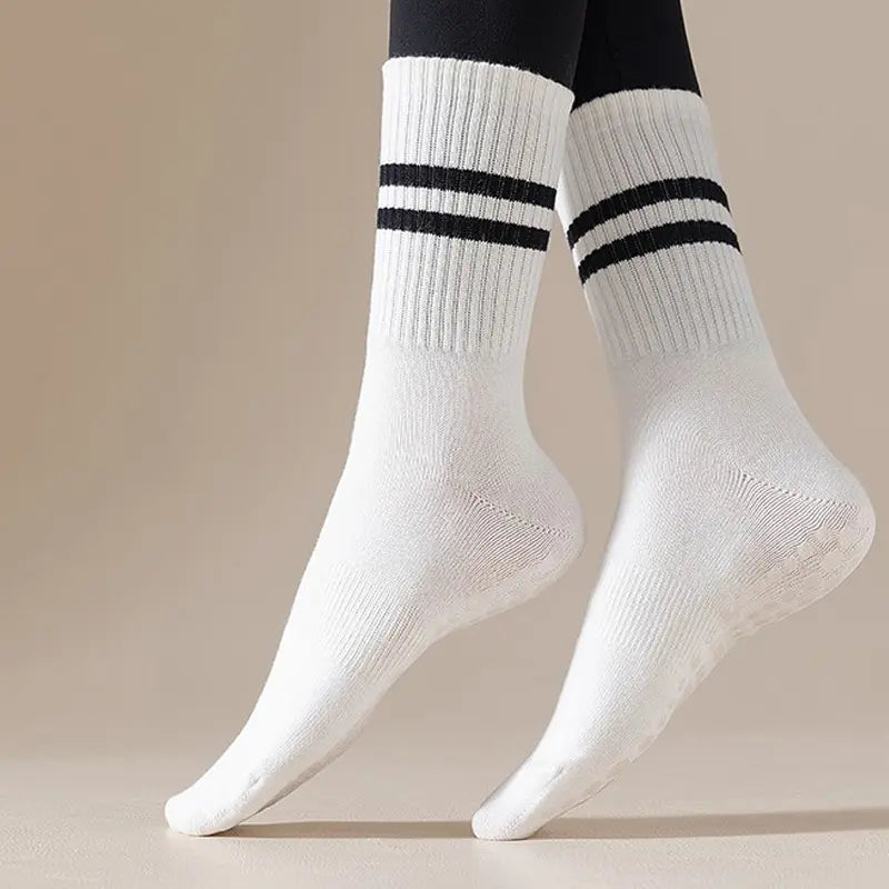 White yoga socks