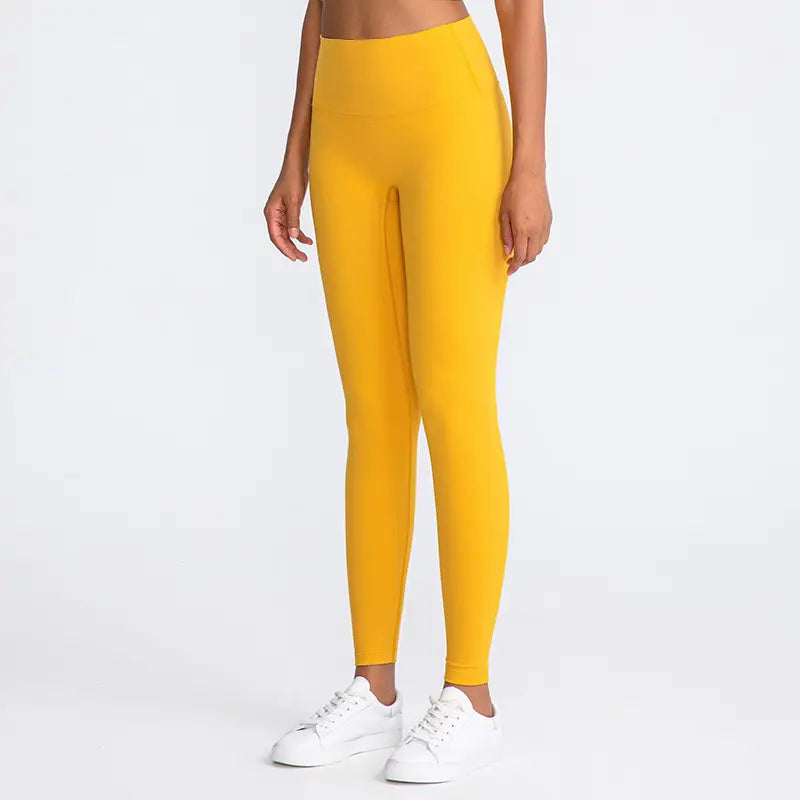 Yellow yoga leggings