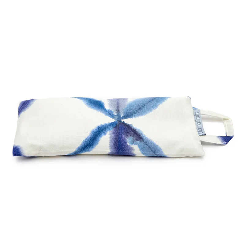 Yoga Eye Pillow in Blue Watercolor Geometric