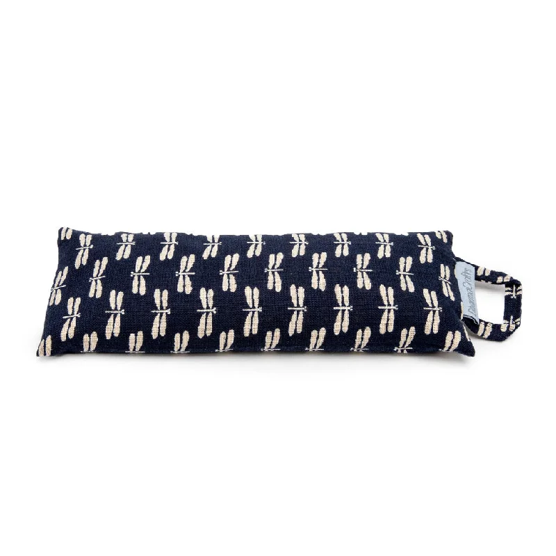 Yoga Eye Pillow in Navy Dragonfly