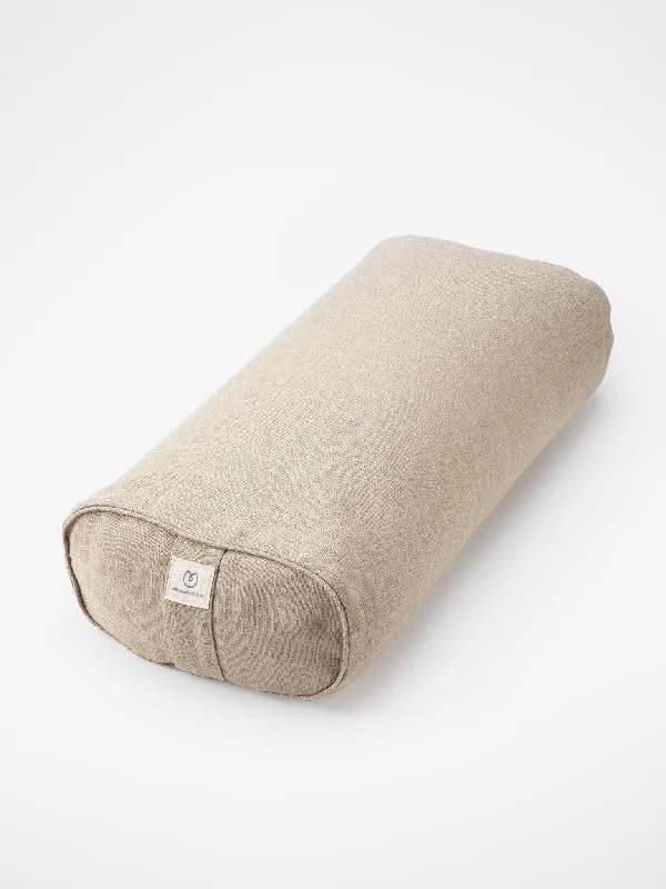 Yogamatters Hemp Rectangular Buckwheat Bolster - Natural