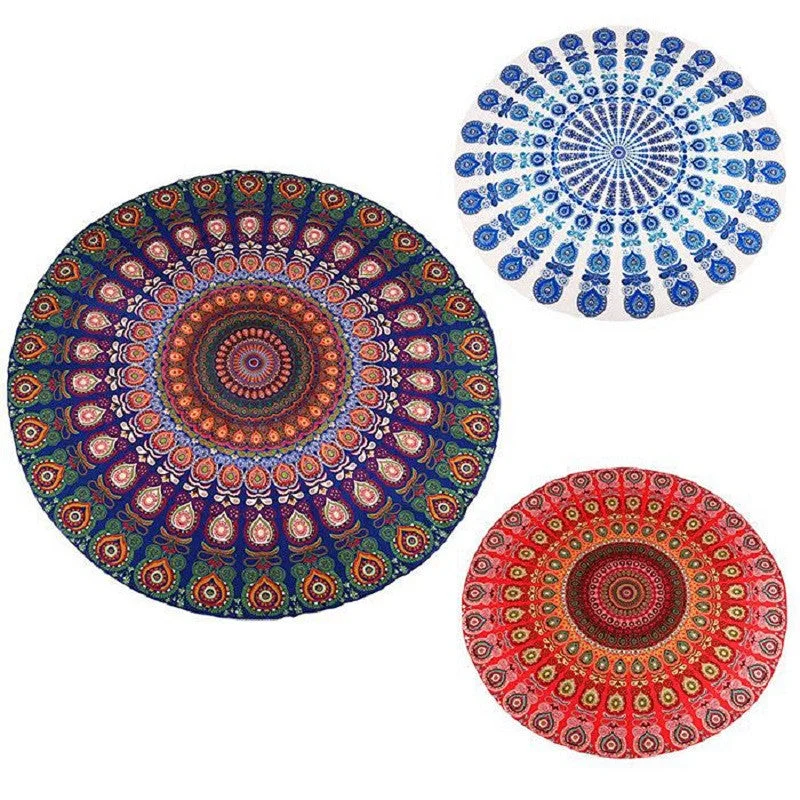 Round Yoga Meditation Towel/Mat