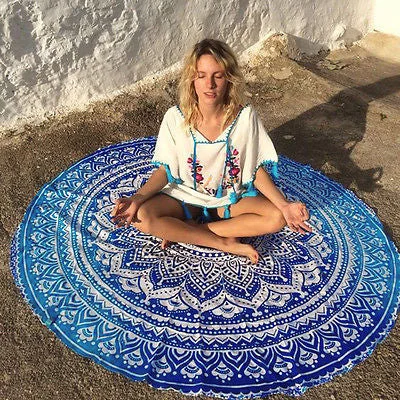 Round Yoga Meditation Towel/Mat