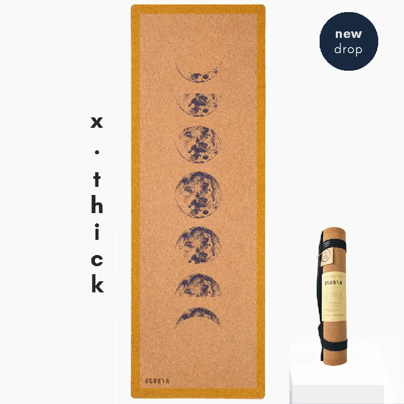 X-Thick Moon Phases Cork Yoga Mat | 6MM *PRE-ORDER